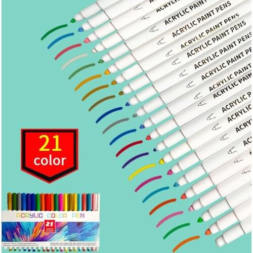 21/25 Metal Pen Color Ink Pen Painting Marker Graffiti Diy Childrens Game Decompression Toy Art Supplies Marker Pen