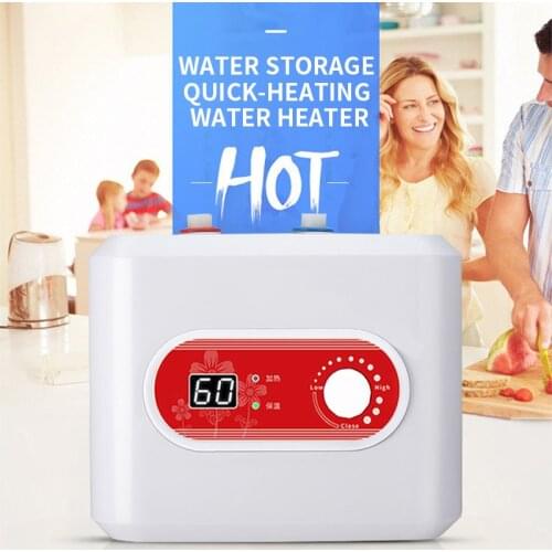 Water storage quick-heating kitchen water heater instant electric hot water heater with digital display 10L on the outlet