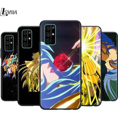 Falls Saint Seiya Shiryu Anime for Huawei Honor 30 20S 20 10i 9S 9A 9C 9X 8X 10 9 Lite 8A 7C 7A Pro Phone Case Black Cover