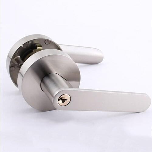 European Solid Door Lever Locks Interior Security Entry/Passage/Privacy Door Locks Door Handles 4 Colors