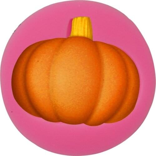 Pumpkin modeling Halloween DIY baking decoration liquid silicone chocolate turning sugar cake mold plaster glue dropping tool