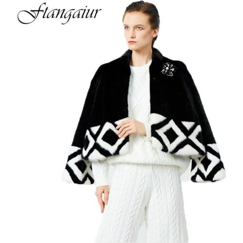 Ftangaiur Short Fur Coats