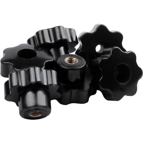 Hot Machinery Latche Knurled Clamping Nuts Knob Grip M8 Female Thread 6pcs