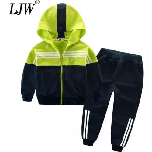 3-12year boys Clothing Sets new Spring autumn toddler Baby boy Clothing Suits stripe Children Boy Girls Sports Tracksuits Suits