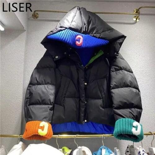 Женские черные пуховики Liser China At AliExpress