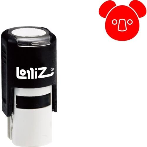 LolliZ Solid Animal Symbol Series Design #37 Self-Inking Rubber Stamp