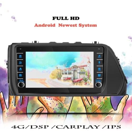 Multimedia Player DSP Car Radio For Hyundai Verna 2017 2018 2019 2020 Android 10 Navigation GPS Camera Audio 2 din DVD Head Unit