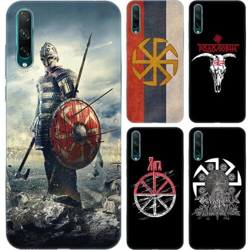 Slavic Viking symbol Kolovrat Soft Case for Huawei Honor 9A 9S 9C 9X Lite X10 Max V20 V30 30 30S Play 3E 4T Pro Plus 5G Ru Cover