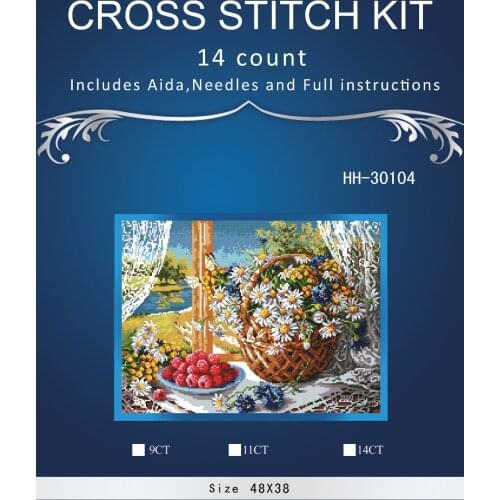 Free delivery Top Quality Lovely Counted Cross Stitch Kit Coral Peonies Peony Pink Flower Flowers dim 70-35298 35298 4