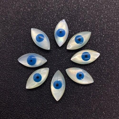 Non-porous Ring Face Marquise Shell Beads Necklace Bracelet Earrings Jewelry Accessories Wholesale DIY Handmade Crafts Creative