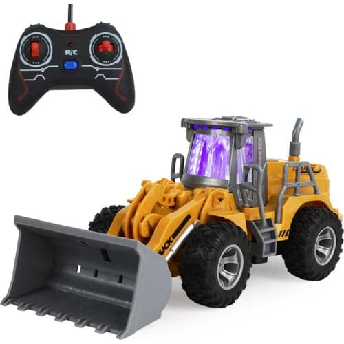 Newest Excavator 5 Channel Boy Remote Control Engineering Vehicle Bulldozer Tractor shovel model Toys for Kids Boys Toy #WO