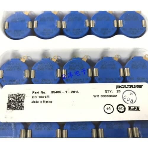 BOURNS original 3540-1-201L precision multi-turn potentiometer 200R circle adjustable resistance SWITCH