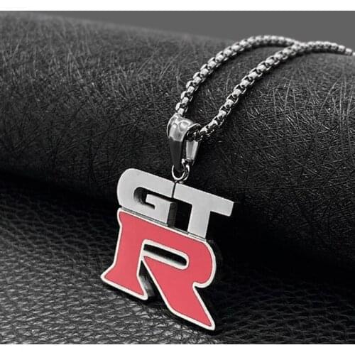 GTR necklace men chain on the neck pendants stainless steel simple necklace jewellery 2020 hip hop letter necklaces wholesale