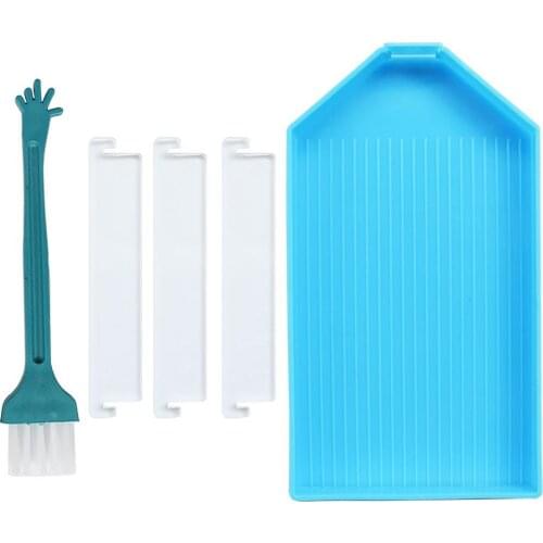 Large Capacity Diamond Painting Tray Plastic Drill Plate Cross Stitch Embroidery Diamond Painting Tools Nail Art Beading Plates