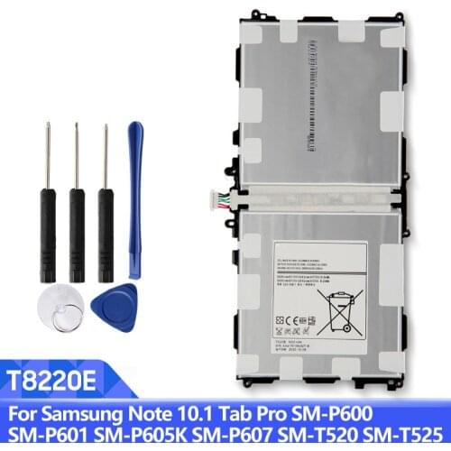 Samsung Original T8220E Battery For Samsung GALAXY Note 10.1 Tab Pro P600 P601 SM-T520 T525 T8220C/U/KTablet Battery 8220mAh