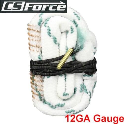 Tactical Gun Barrel Cleaning Rope 12 GA Rifle Pistol Cleaning Brush Gun Cleaning Kit Shotgun Bore Snake Hunting Accessories