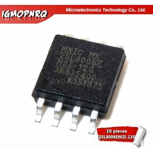 10PCS MX25L8006EM2I-12G SOP8 MX25L8006EM2I SOP 25L8006EM2I SOP-8 25L8006EM2I 25L8006