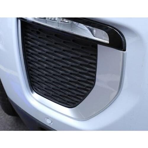 2Pcs/set Auto Car Front Fog Light Lamp Strip Trim Styling Cover Sticker For Land Rover Range Rover Evoque 2016