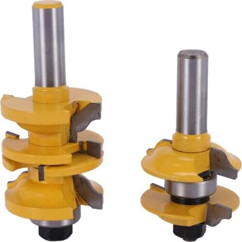 2 Pcs 1/2 inch Shank Entry Interior Door Ogee Matched RS Router Bit Set