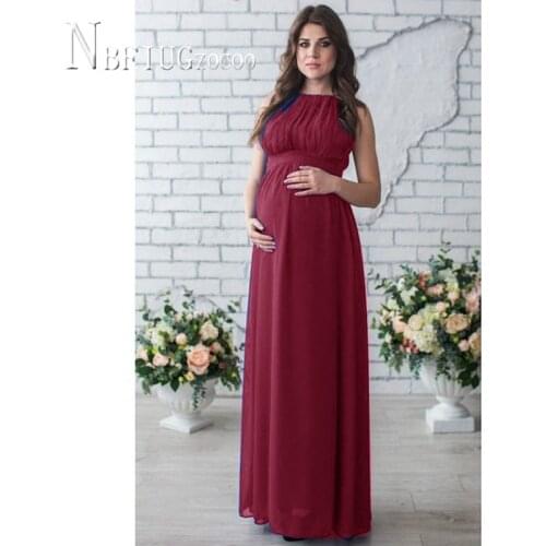 2020 Europe Round Neck Patchwork Sleeveless Women Dress Pregnant Female Dresses