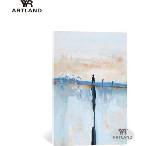Abstract painting poster nordic picture for home decoraiton Hand drawn acrylic oil painting artwork for living room entrance