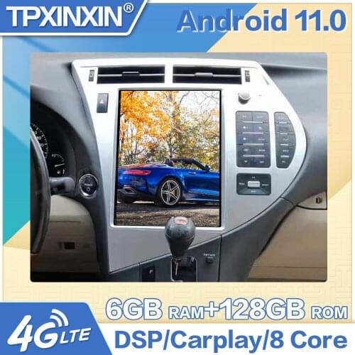 128GB 12.1" Screen Android 11 For Lexus RX Tesla Car Radio Multimedia Auto DVD Player Navigation Stereo GPS 2 din Accessories