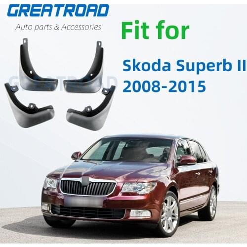 Mud Flaps For Skoda Superb II 2008- 2015 2009 2010 2011 2012 Mudflaps Splash Guards Mud Flap Mudguards Fender Front Rear Styling