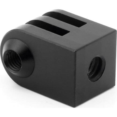 Cnc Aluminum Alloy Mini Tripod Mount Outdoor Sports Camera Base Adapter For All 1/4 Inch Screw Monopod Accessory