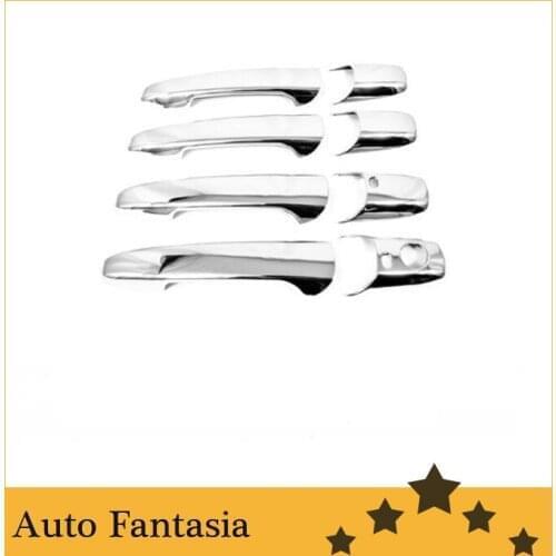 Flexible chrome trim Chrome Door Handle Cover with Keyless Access for Mazda 5 / Premacy 05-09-Free Shipping
