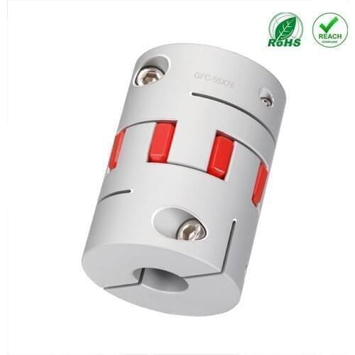 HZCD GFC D20 L30 Aluminum Alloy Plum-Shaped Oldham Elastic Coupling Flexible Shaft Coupler