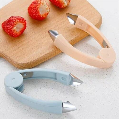 Strawberry Huller Fruit Peeler Pineapple Corer Slicer Cutter Stainless Steel Kitchen Knife Gadgets Pineapple Slicer Clips