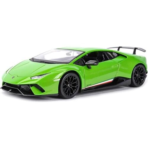 Maisto 1:18 Hurricane Performmante LP610-4 Green Sports Car Static Simulation Die Cast Vehicles Collectible Model Car Toys
