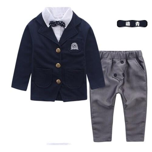 Special Offer~Gentleman Bowtie Decorated Boys 2-piece Suit Set /Flower Boy Clothes 3009