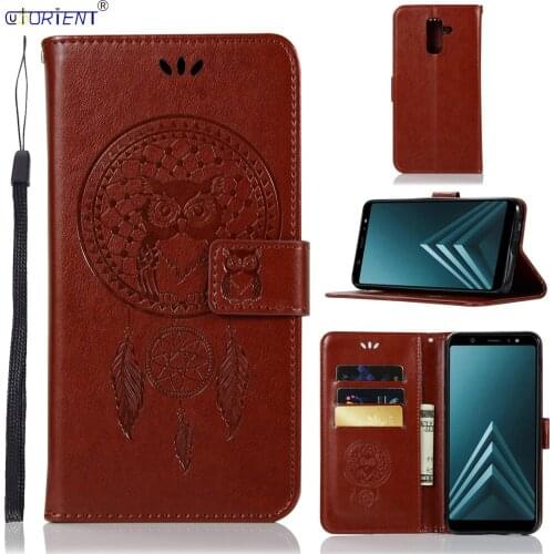 Leather Fitted Cover For Samsung Galaxy J8 2018 Flip Wallet Case SM J810F J810F/DS J810G/DS J810M/DS J810Y Card Slot Phone Bag