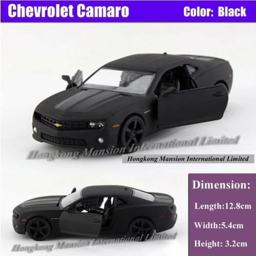 Licensed Diecast Metal 1:36 Scale Collection Car Model For TheChevrolet Camaro Alloy Pull Back Toys Vehicle - Matte Black