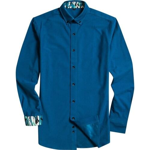 MACROSEA Mens Corduroy Shirts