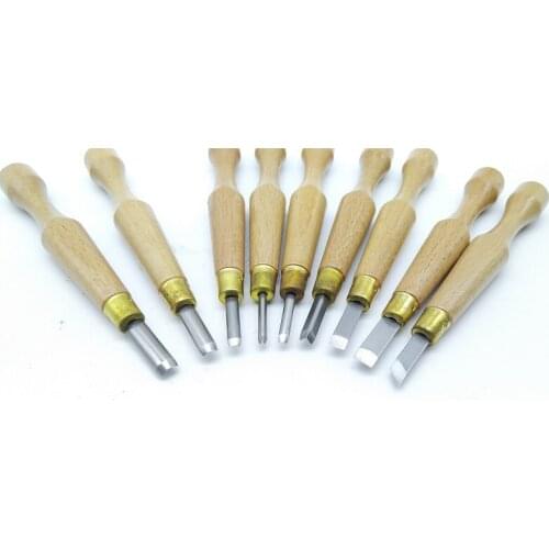 New 9PCS Hobby Knife CRAFTS ARTS Precision Carving Tools Chisel Sculpture Burin DIY Graver Scorper Cutter Hand Chisels Knife