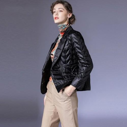 OIBEE Ou pyrene down jacket womens 2020 autumn and winter new fashion small suit light and warm short jacket