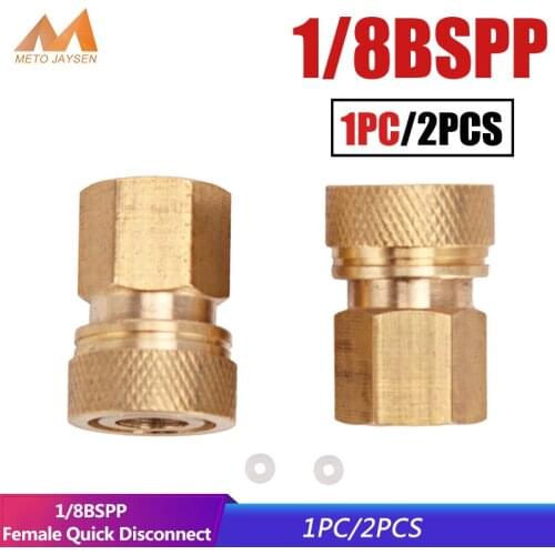 Paintball PCP 1/8BSPP Female Quick Disconnect Coupling Connector M10x1 Thread Copper 8mm 1/8NPT Fittings Socket