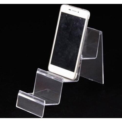 High-end Clear Acrylic Three Layers Mobile Phone Holder Cellphone Rack Wallet Stand Creative Phone Storage Shelf Home Supplies