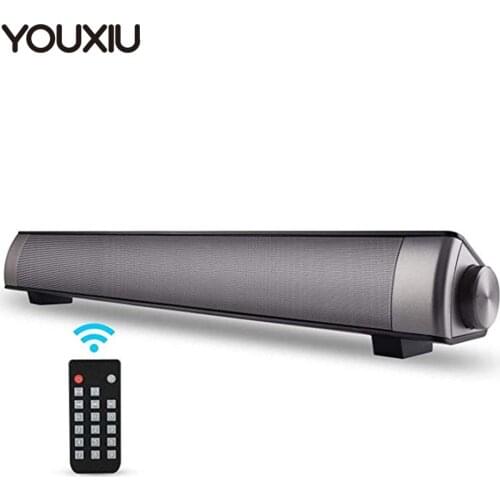 YOUXIU 10W Portable Bluetooth Speaker wireless HIFI Stereo Big Power Soundbar TF FM USB Subwoofer Column for Computer TV Phone