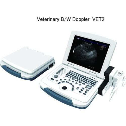 Portable New Black and White Super Veterinary Pet Clinic Animal Use Ultrasound Diagnosis High-definition Universal