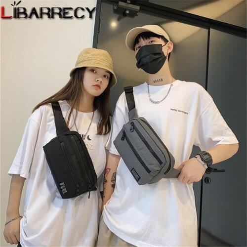 Casual Ladies Shoulder Bags Solid Color Women Waist Bag High Quality Nylon Multifunctional Bag Womens Chest Bags Wallet Bolsos