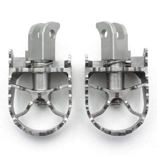 Footrest Pedal Stainless Steel Silver Wide Front Foot Pegs For KTM 690 Duke 2012 2013 2014 2015 2016 2017 Motorcycle