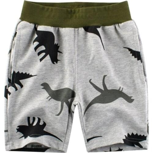 2021 Summer New Children Shorts For Boys Dinosaur Print Short Pants Casual Shorts Cotton Breathable Short Pants Clothing boy