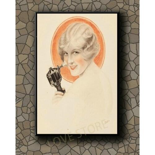 P083 Vintage Beautiful Pin-up Girl Classic Picture 202 Silk Fabric Poster Art Decor Indoor Painting Gift