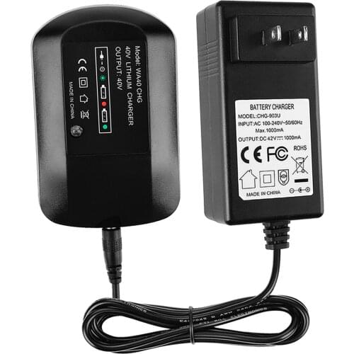 40V Lithium Battery Charger High Performance for WG380 WG580 Lithium Battery 2-3H Charging time