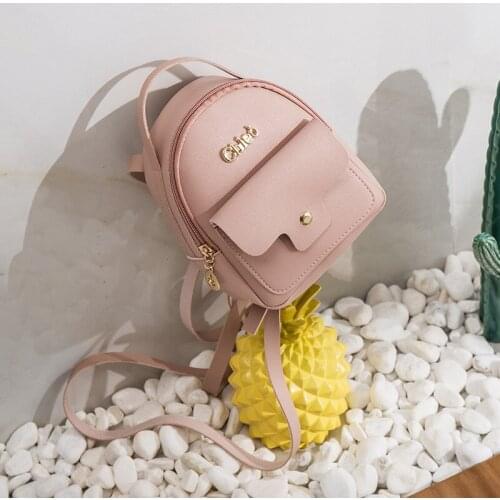 Ladies mini backpack luxury PU leather cute backpack elementary school school bag handbag shoulder bag mobile phone bag coin pur