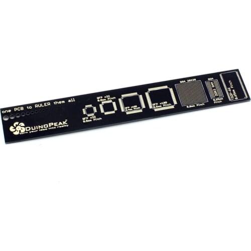 1Pcs 15cm Duinopeak PCB Ruler Measuring Tool Resistor Capacitor Chip IC SMD Diode Transistor Package Electronic Stocks For Elect