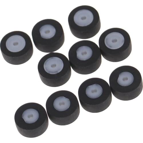 10pcs Pressure Pinch Roller Card Seat Audio Belt Pulley White Core Axi Tape Recorder Amplifiers Walkman Pulley Wheel